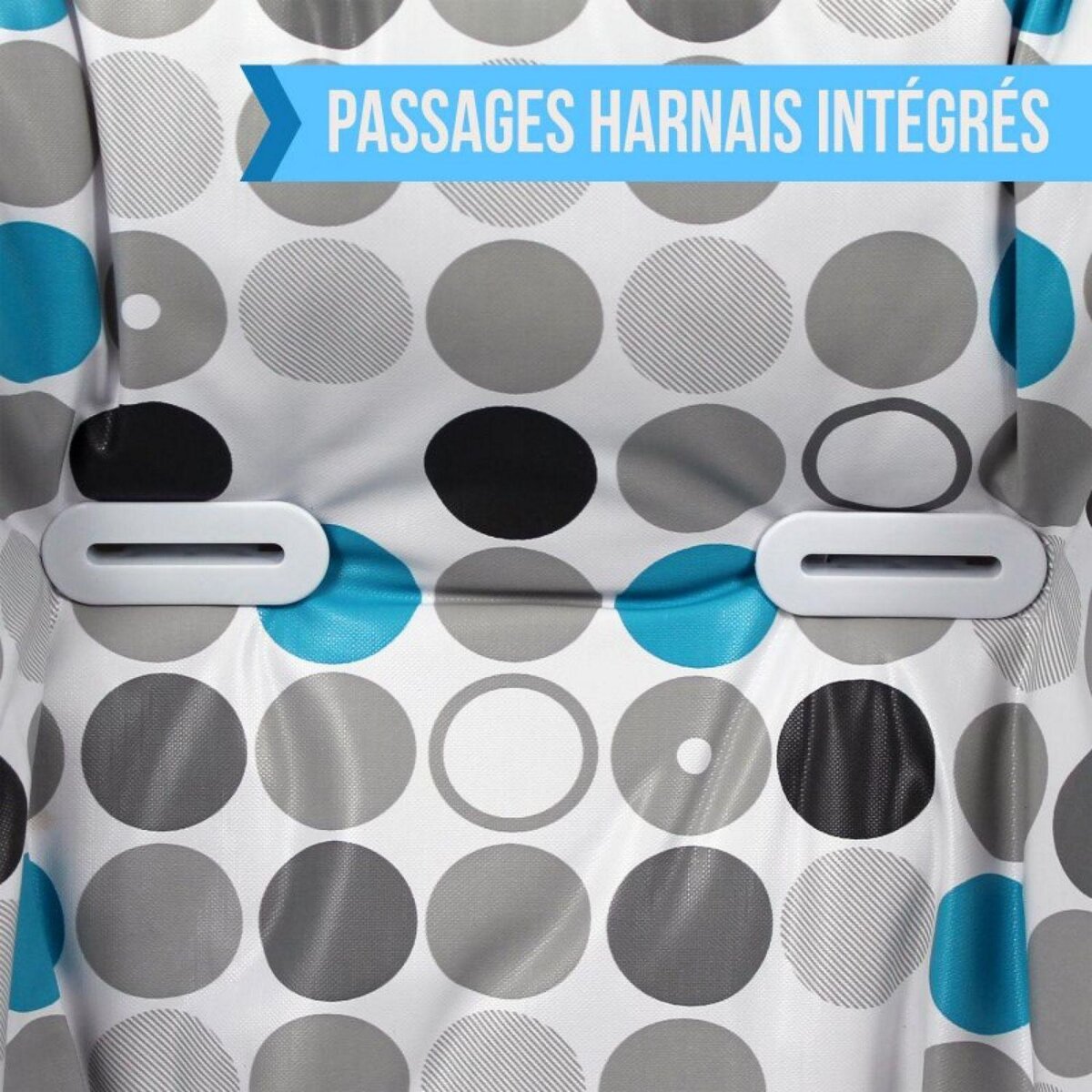 Monsieur Bébé Housse d'assise pour chaise haute bébé enfant gamme Ptit - Cléo