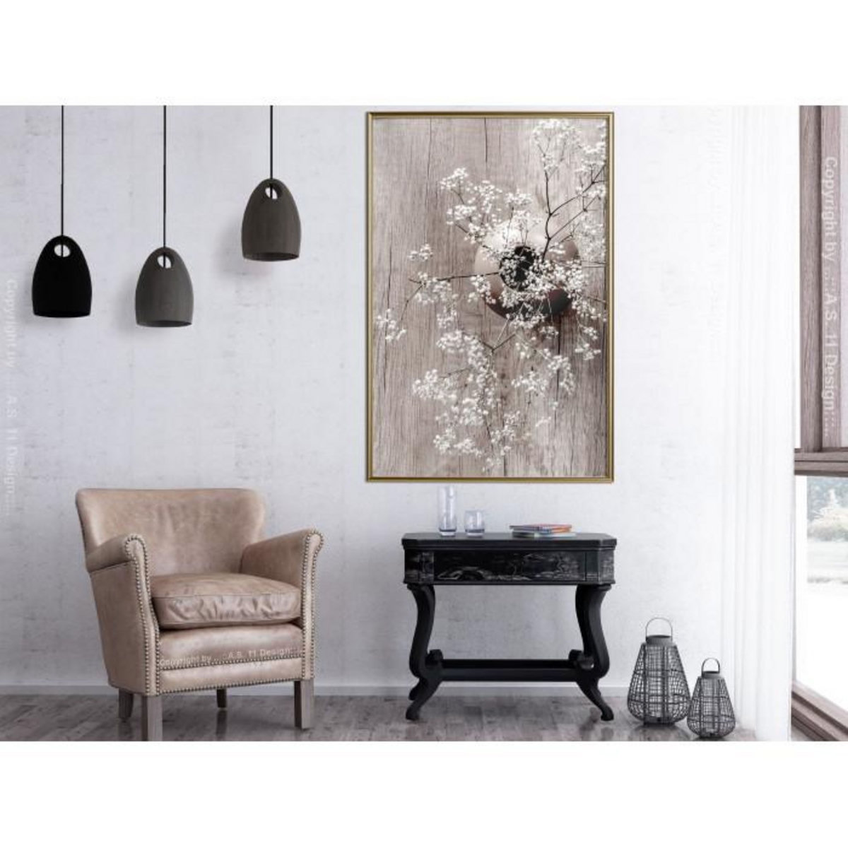 Paris Prix Affiche Murale Encadrée  Reminiscence of Spring