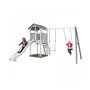 Voir la diapositive 2 : Axi House AXI Structure de jeu Beach Tower Blanc Gris avec 2 balancoires et toboggan Blanc