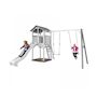 Voir la diapositive 2 : Axi House AXI Structure de jeu Beach Tower Blanc Gris avec 2 balancoires et toboggan Blanc
