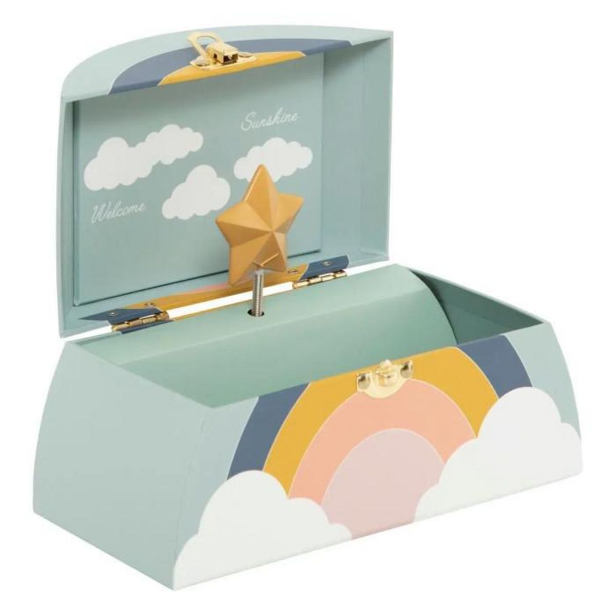 Atmosphera Kids Boîte à Musique Enfant  Arc-en-Ciel  20cm Multicolore