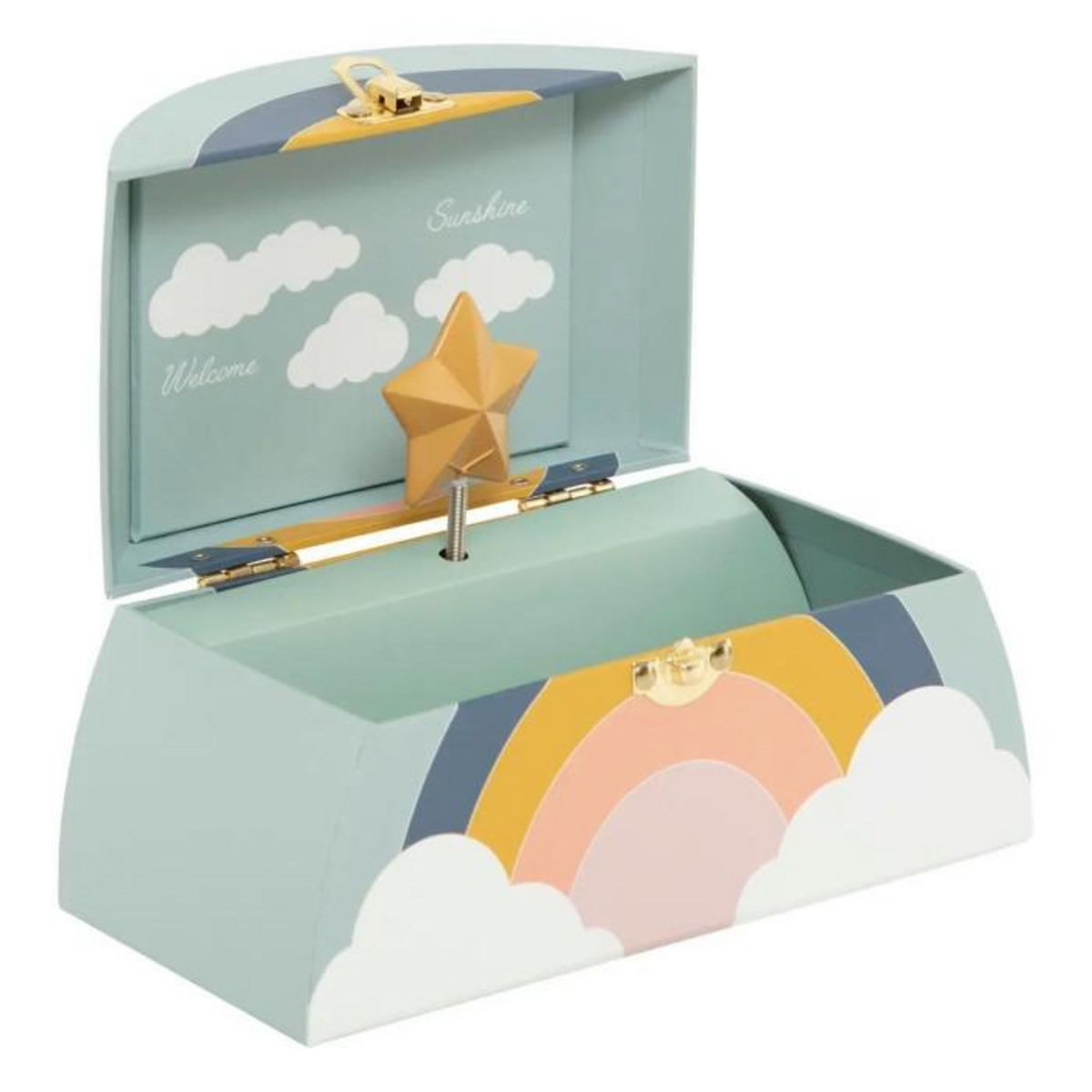 Atmosphera Kids Boîte à Musique Enfant  Arc-en-Ciel  20cm Multicolore