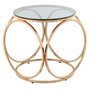 Voir la diapositive 1 : Paris Prix Table d'Appoint Design  Whitney  52cm Gris & Or Rose
