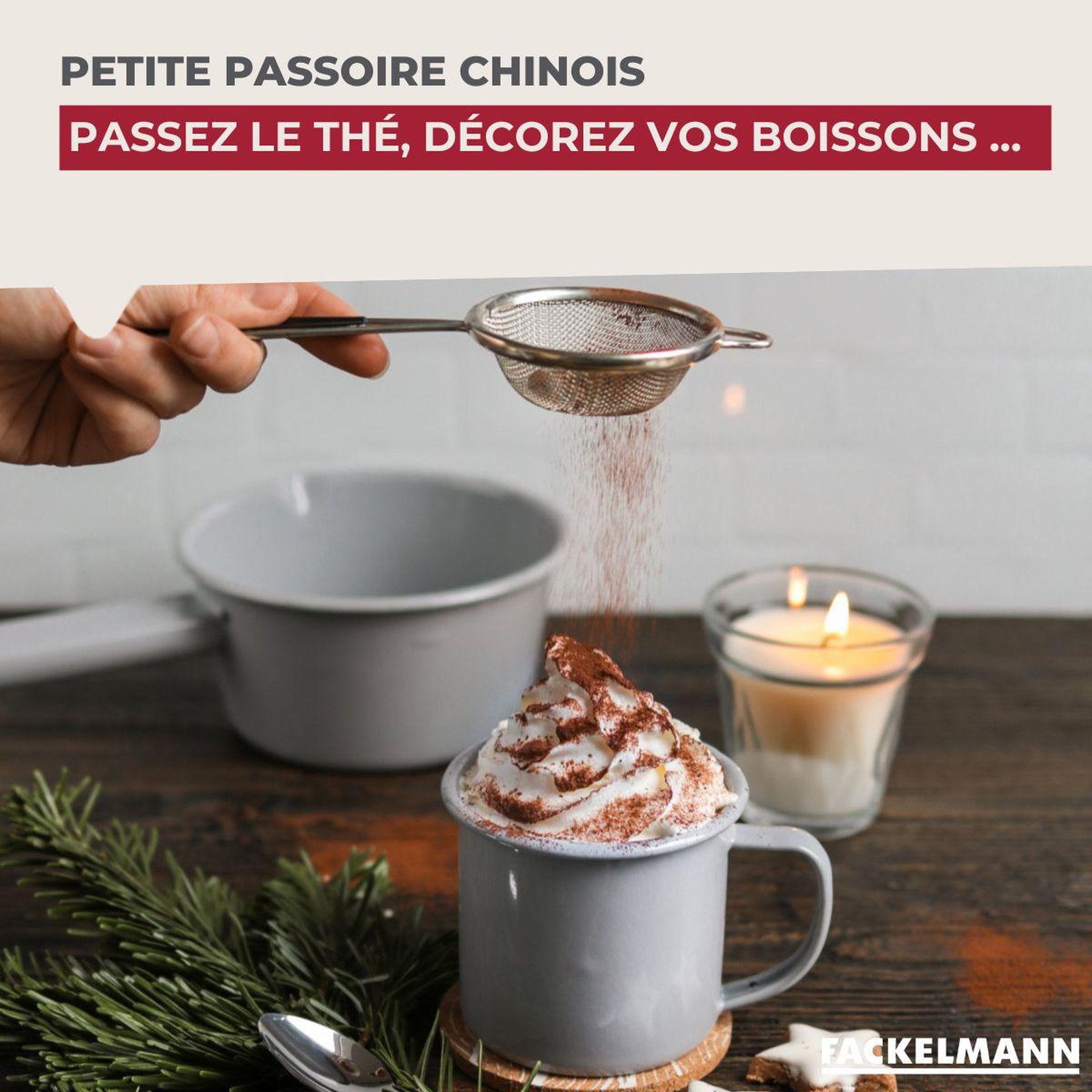 Voir la diapositive 4 : Fackelmann Petit chinois 7 cm de diamètre fackelmann