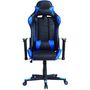 Voir la diapositive 2 : VS VENTA-STOCK Fauteuil de bureau Gaming Racer professionnel Bleu, inclinaison et hauteur réglable