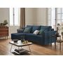 Voir la diapositive 2 : BEST MOBILIER Saphir - canapé d'angle réversible 4 places - convertible - avec coffre - en tissu