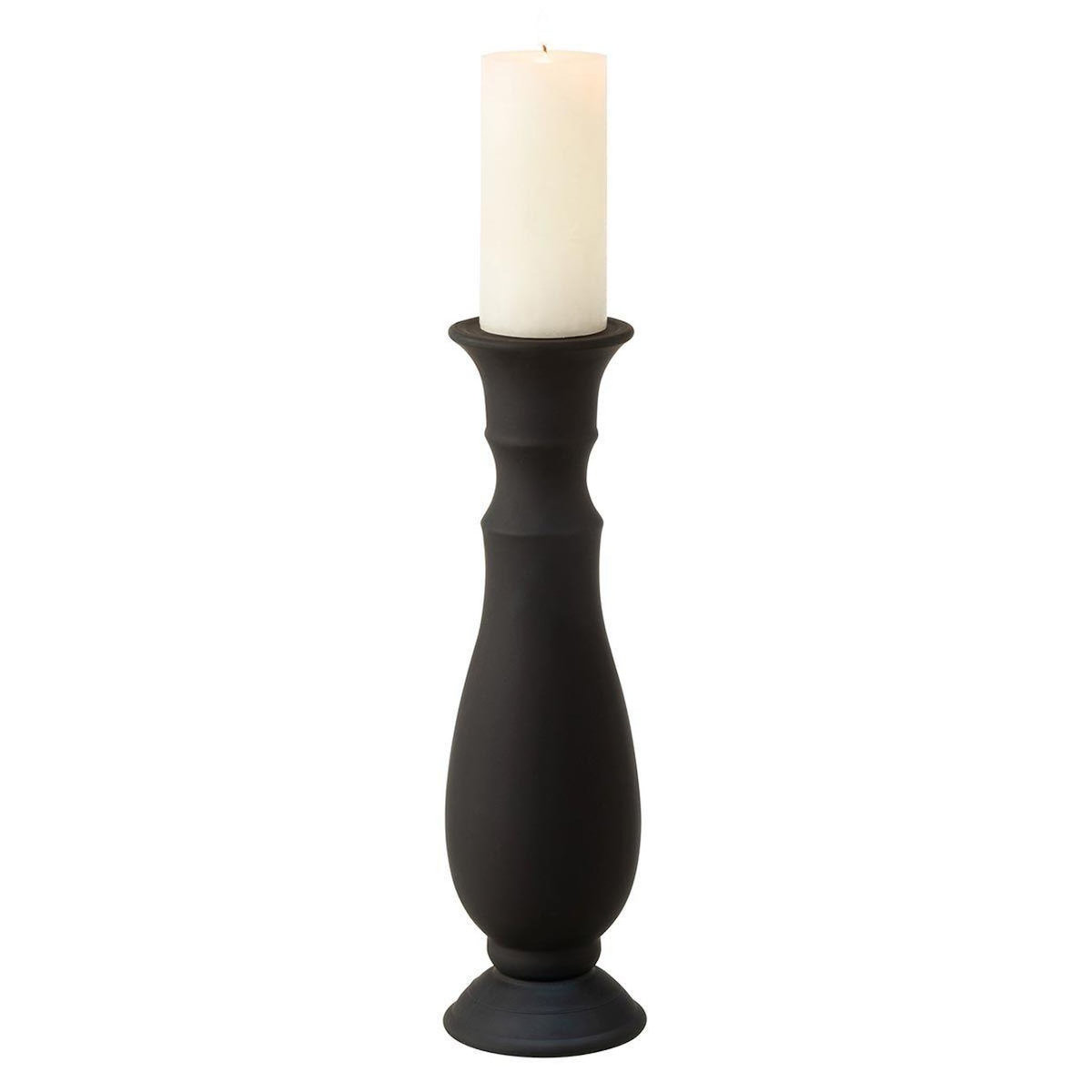 Paris Prix Chandelier Design en Verre  Gentle  40cm Noir Mat