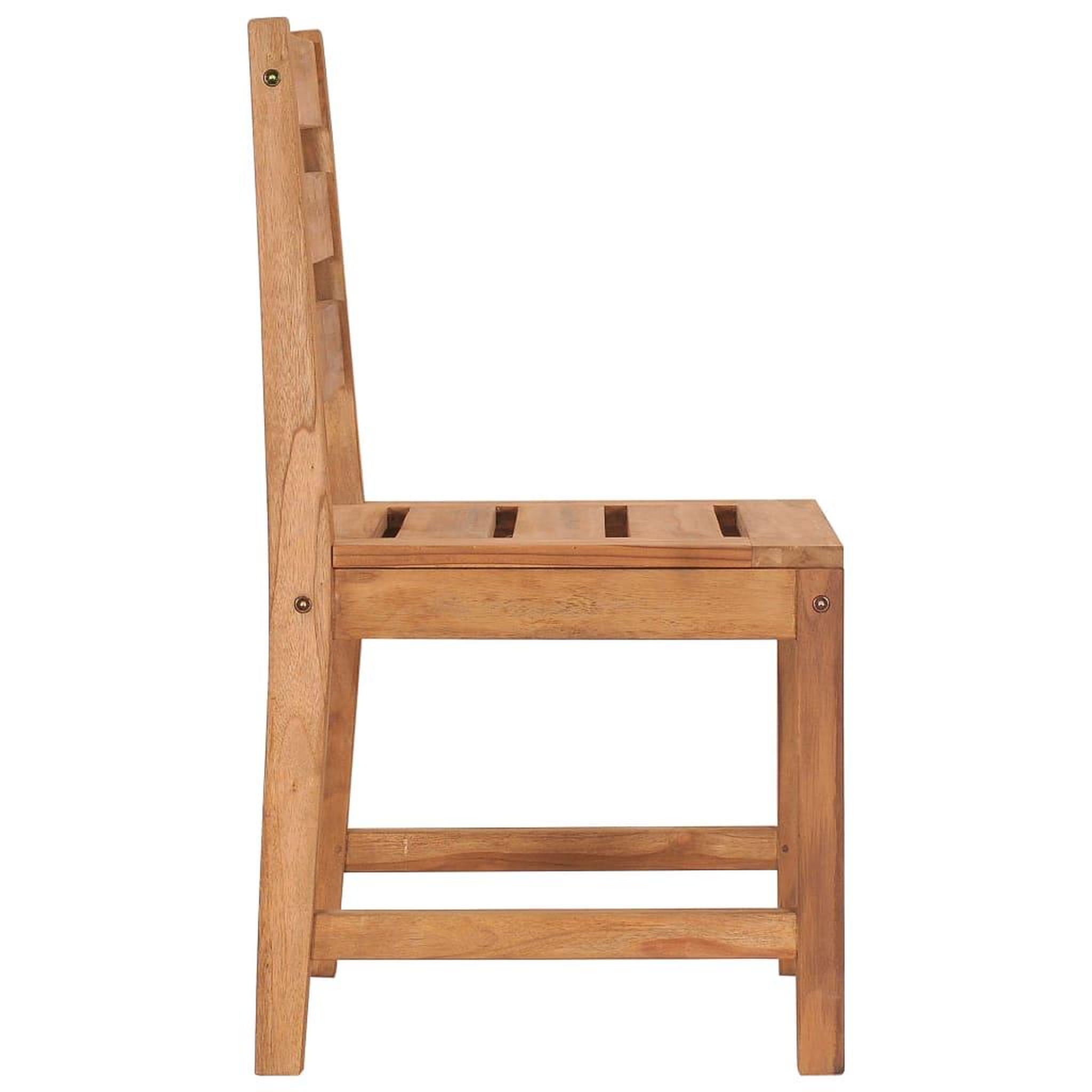 Voir la diapositive 5 : VIDAXL Chaises de jardin lot de 4 Bois de teck solide