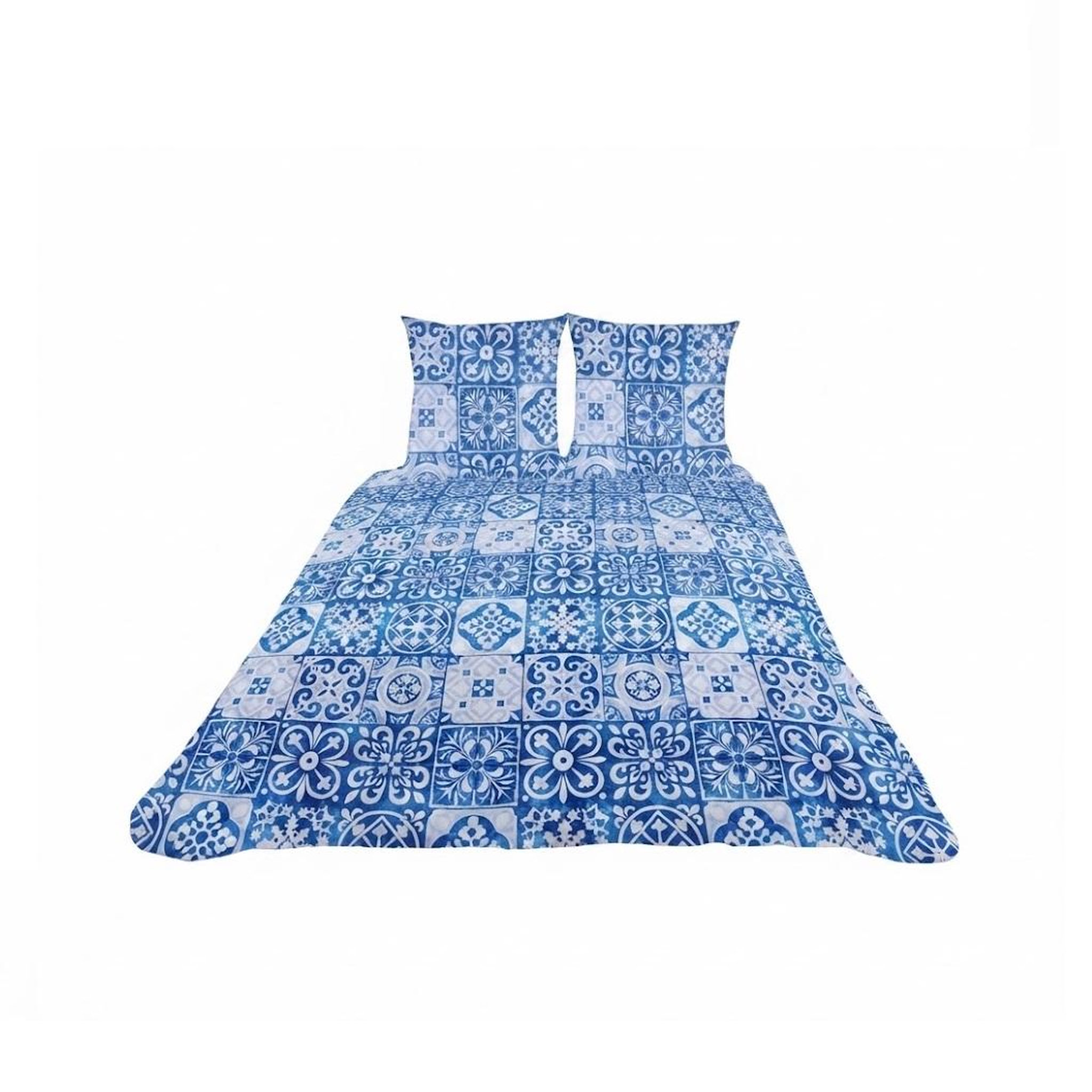 Voir la diapositive 1 : Eden Couvre lit microfibre + taies persane