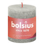 Voir la diapositive 2 : BOLSIUS Bolsius Bougies pilier rustiques Shine 4 pcs 80x68 mm Gris sableux