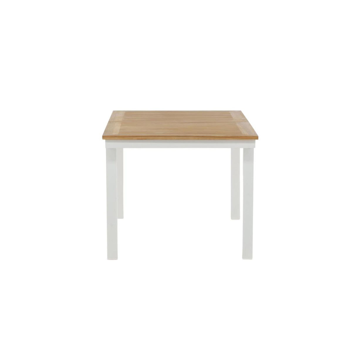 Paris Prix Table de Jardin Extensible  Panama  160-240cm Naturel & Blanc