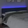 VIDAXL Tete de lit a LED Bleu 160x5x78/88 cm Tissu