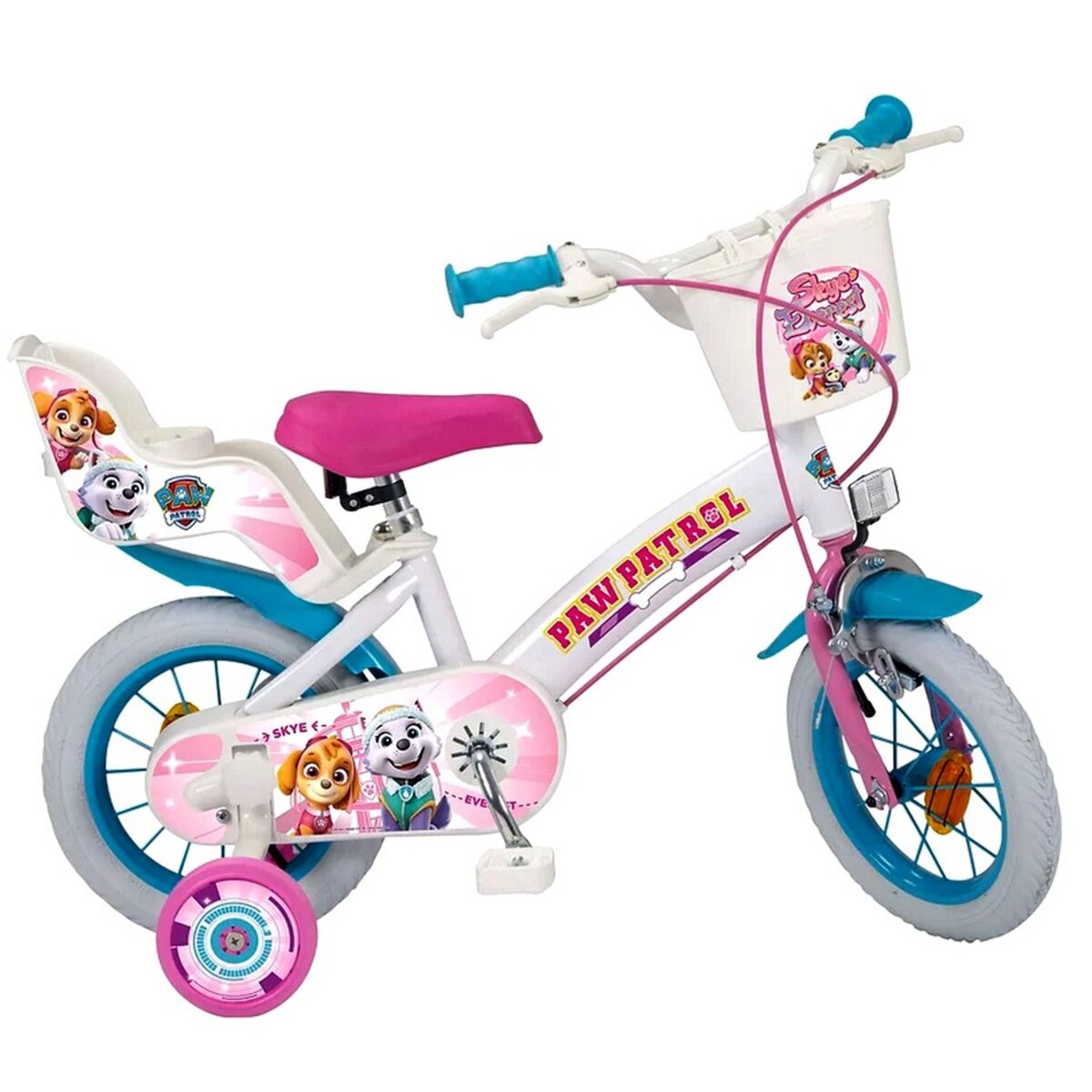 Velo 12 pouces La Pat Patrouille Disney Fille 3/5 ans pas cher