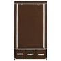 Voir la diapositive 5 : VIDAXL Garde-robe Marron 87x49x159 cm Tissu