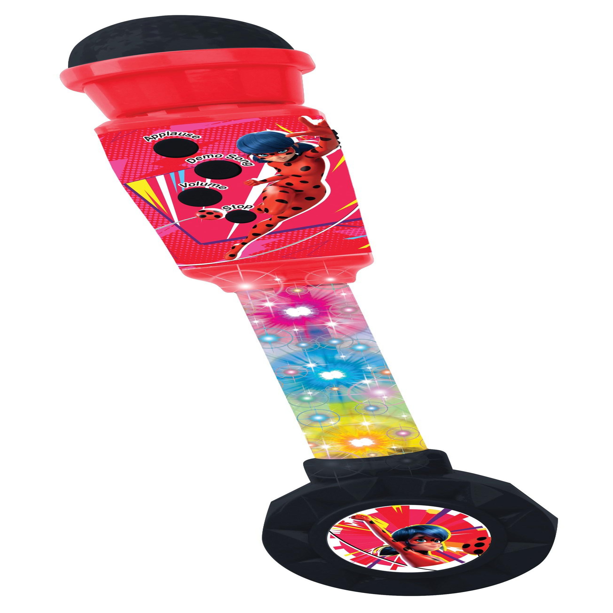 Lexibook Microphone Miraculous avec tube lumineux et enceinte