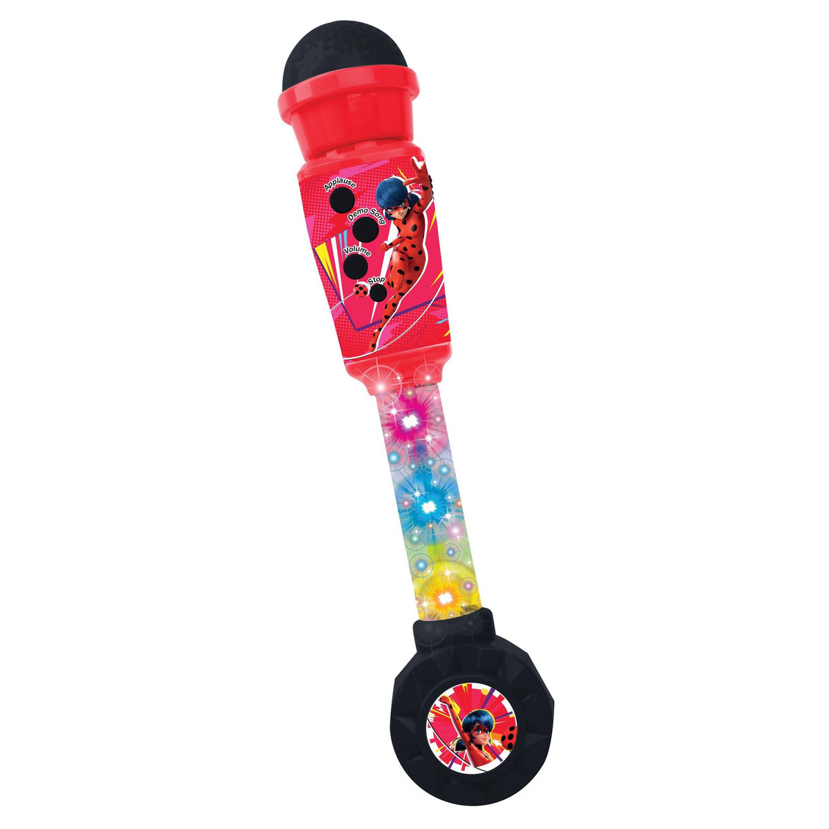 Lexibook Microphone Miraculous avec tube lumineux et enceinte