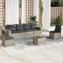 Voir la diapositive 1 : VIDAXL Salon de jardin avec coussins 7 pcs gris clair resine tressee