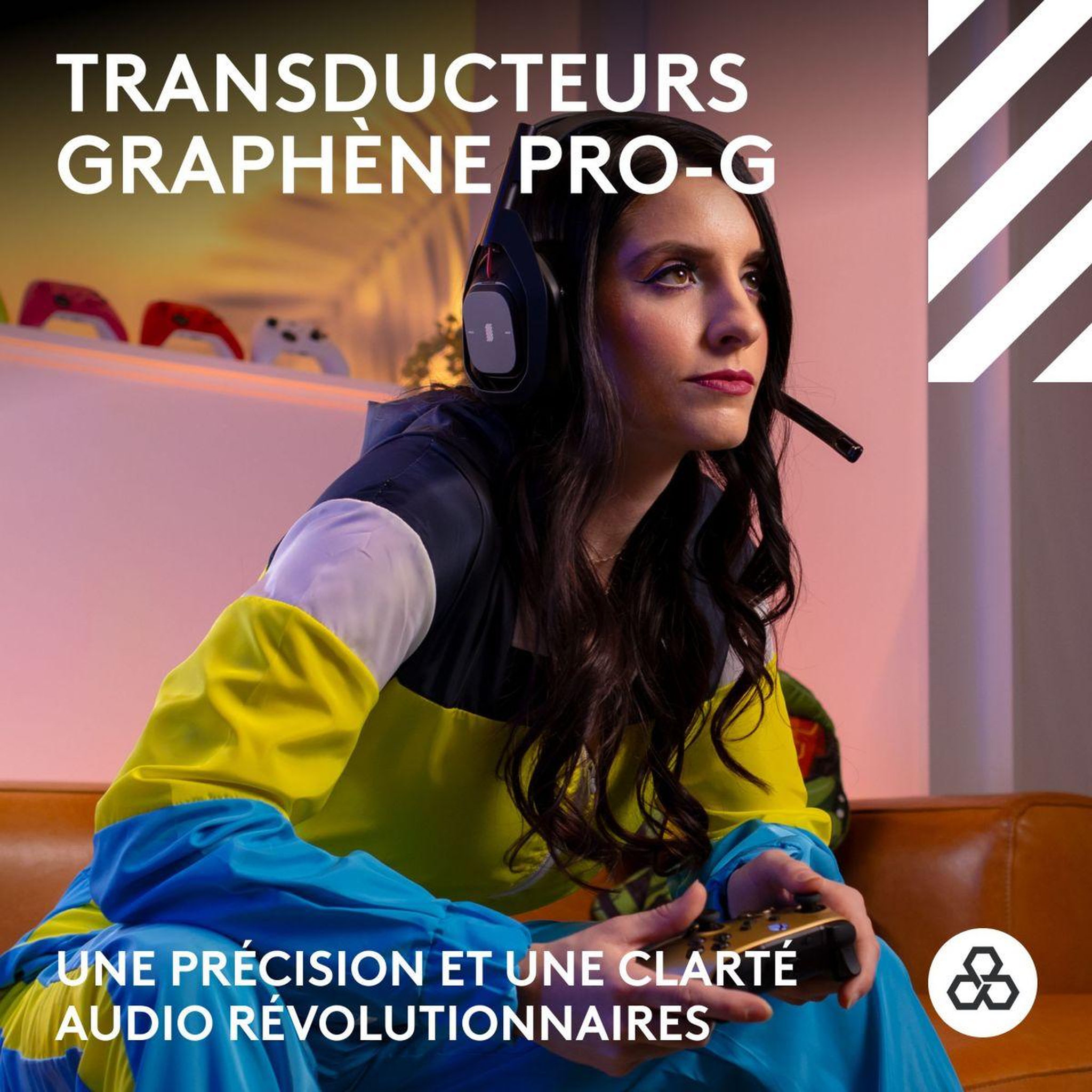 Voir la diapositive 3 : Logitech Casque gamer G Astro A50  LIGHTSPEED Noir