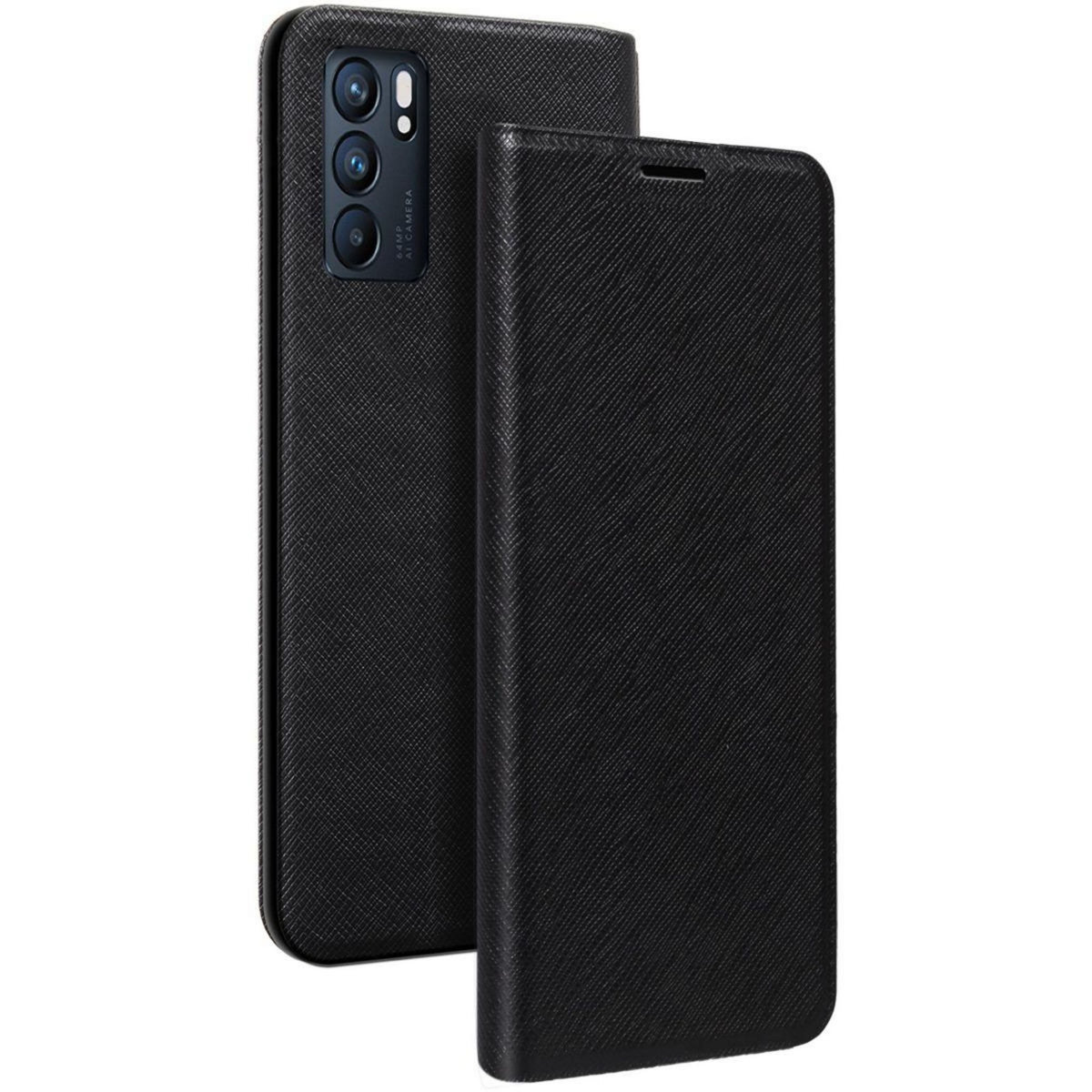 Bigben Connected Etui Oppo Reno 6 Pro stand noir