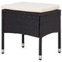 Voir la diapositive 4 : VIDAXL Mobilier d'exterieur 5 pcs Noir Resine tressee et bois d'acacia