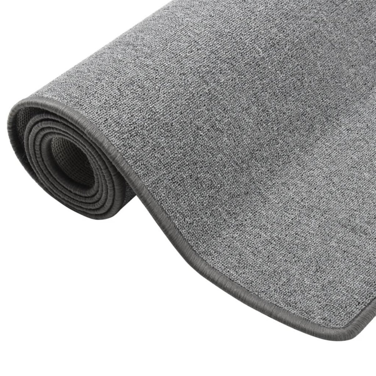 VIDAXL Tapis de couloir Gris fonce 80x300 cm