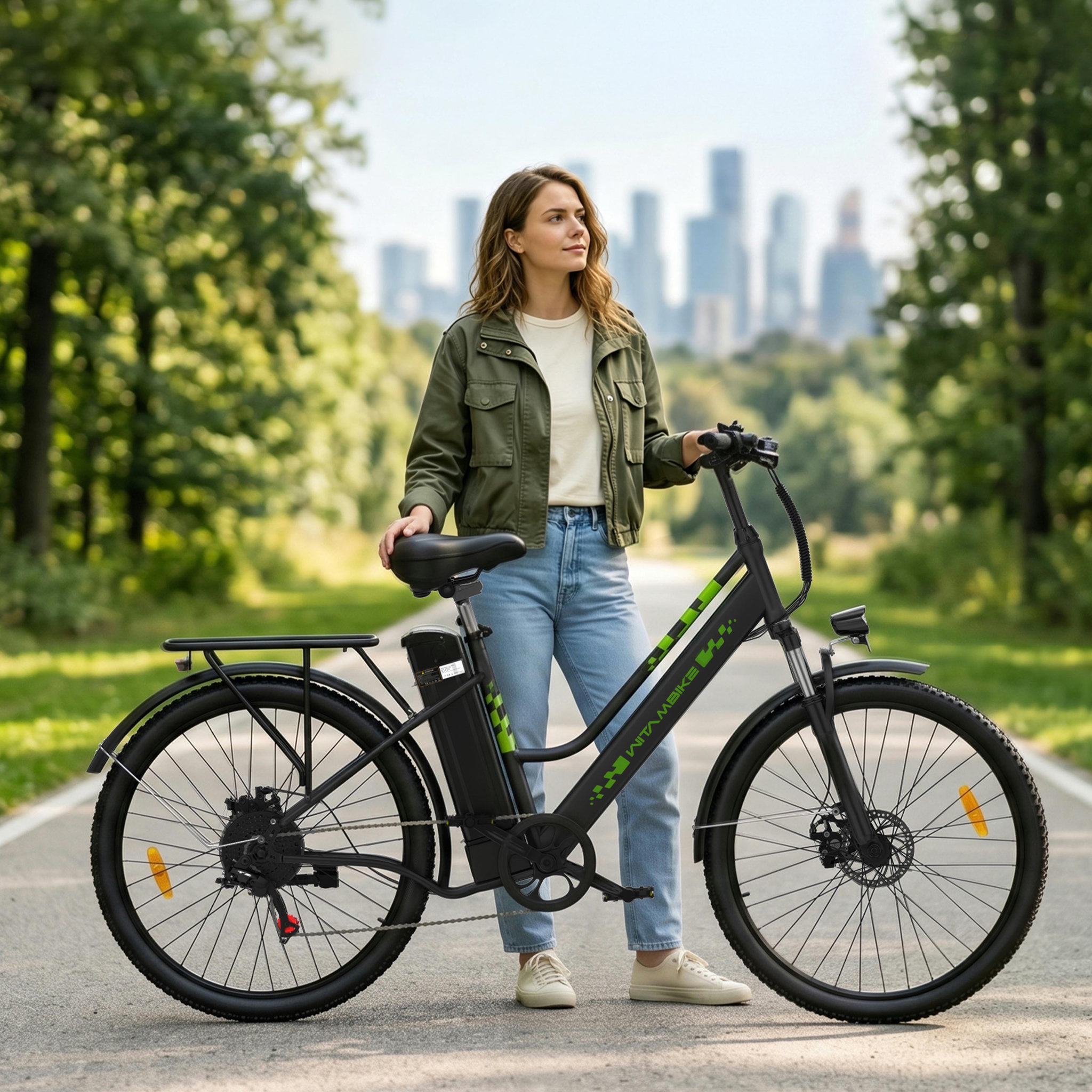 Voir la diapositive 5 : WITAMBIKE Vélo électrique urbain Witambike C26, 250 W