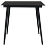 Voir la diapositive 2 : VIDAXL Table a dîner de jardin Noir 80x80x74 cm Acier et verre