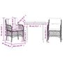 Voir la diapositive 6 : VIDAXL Ensemble de bistro 3 pcs avec coussins beige resine tressee