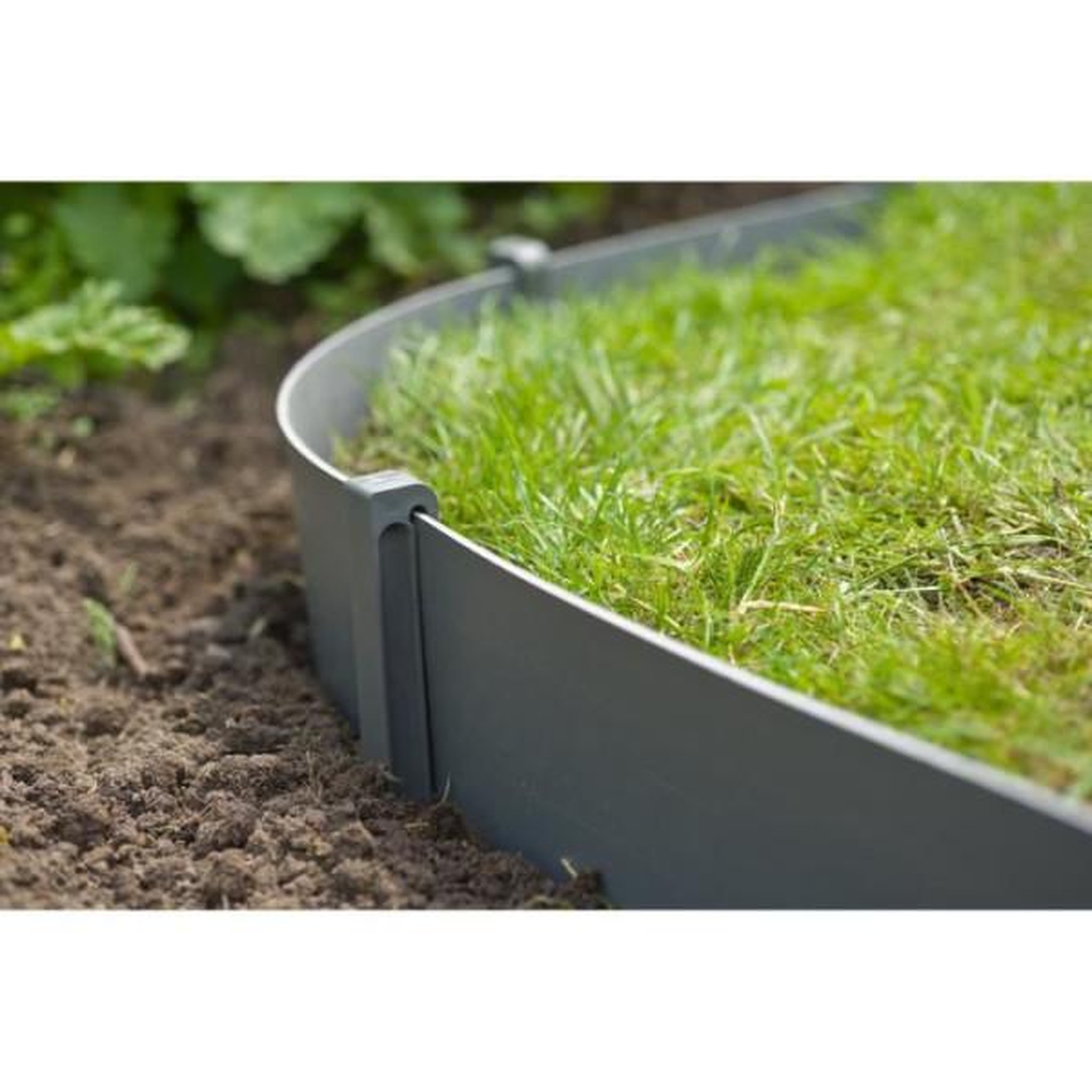 Voir la diapositive 4 : NATURE Ancres pour bordure de jardin en polypropylene - NATURE - H 26,7 x 1,9 x 1,8 cm - Gris