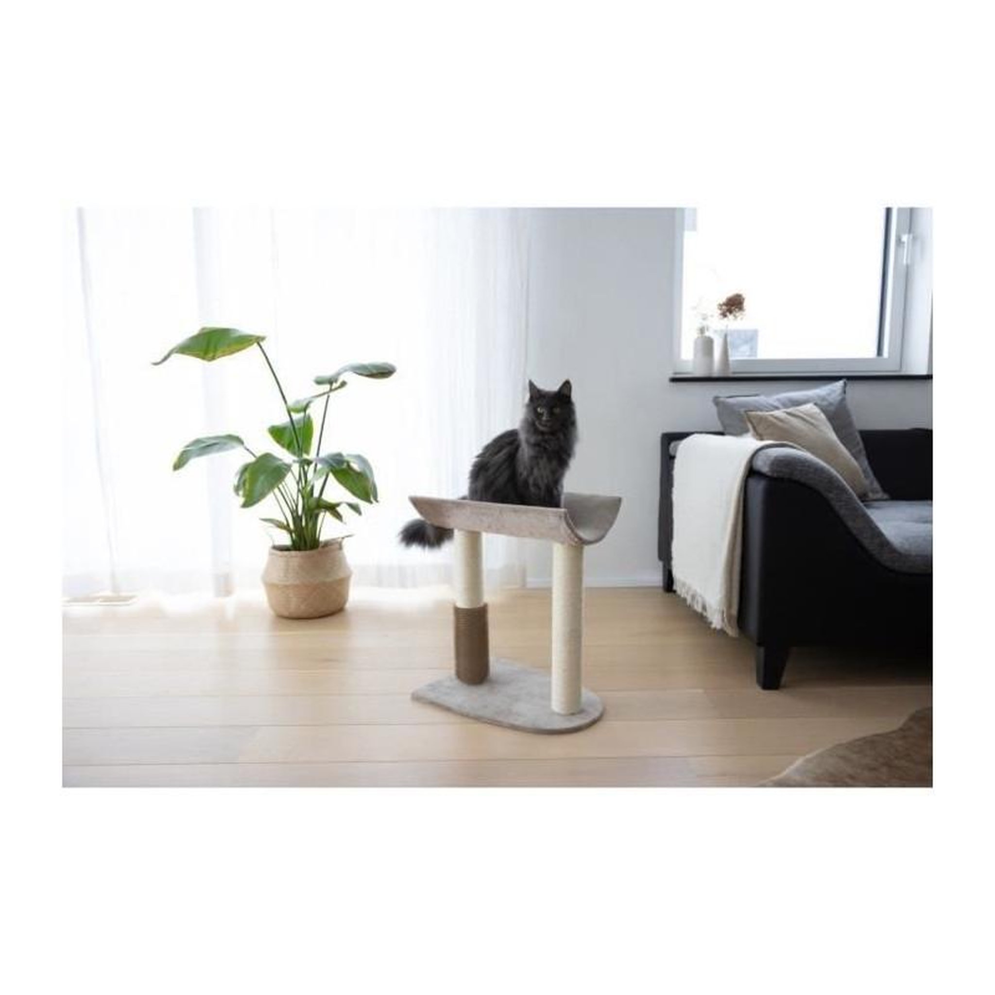 Voir la diapositive 3 : KERBL Arbre a chat - 49x35x56 cm - Ambiance - KERBL - Taupe - Sisal