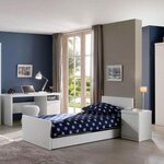 Paris Prix Lit Enfant avec Tiroir  Robin  90x200cm Blanc