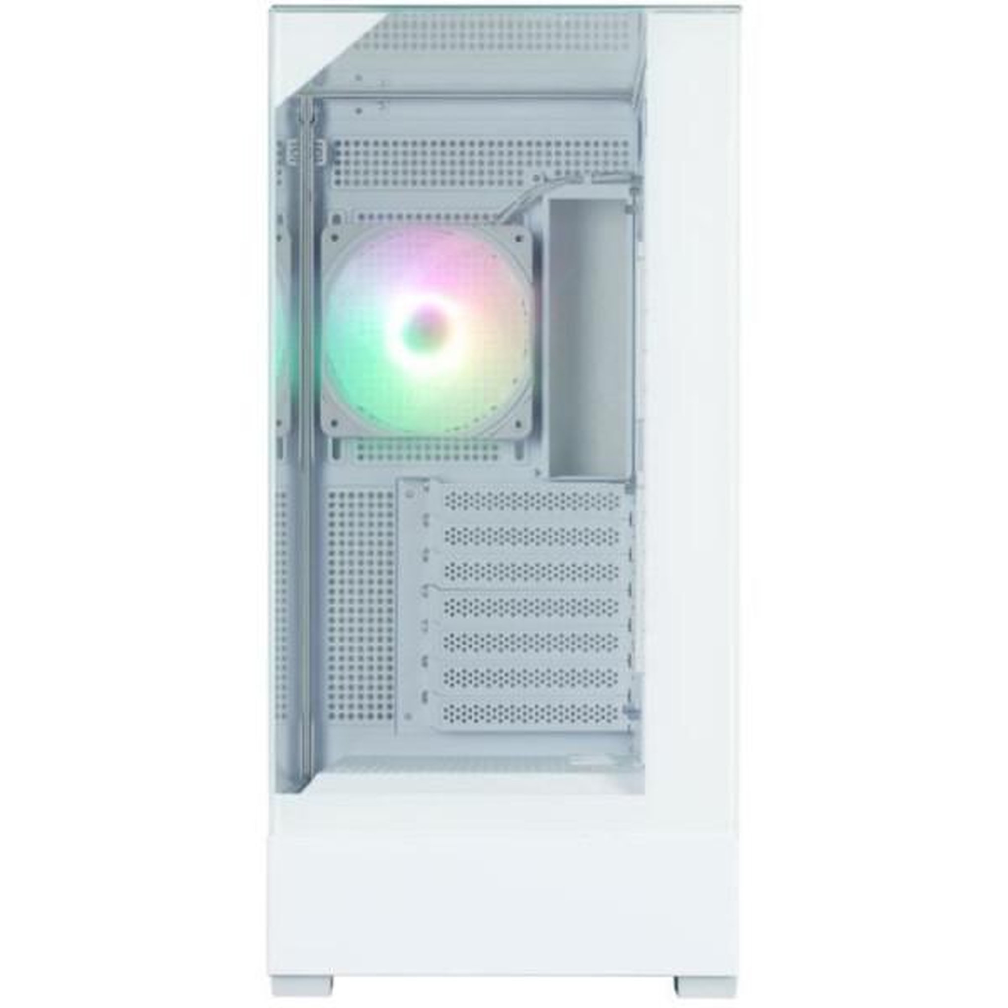 Voir la diapositive 3 : Zalman Boitier sans alimentation - zalman p40 prism plus - moyen tour - format atx - blanc