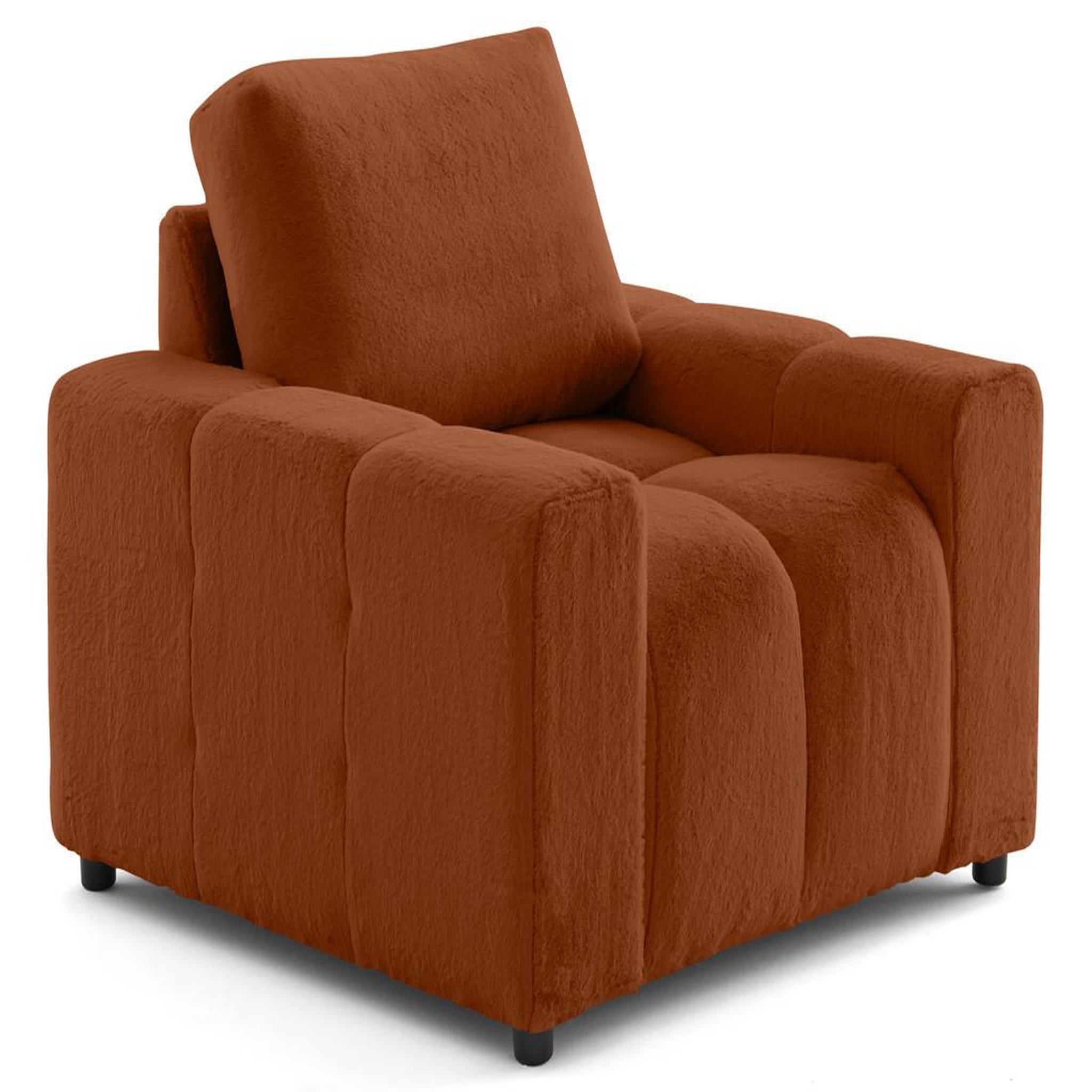 Voir la diapositive 1 : LISA DESIGN Crocus - fauteuil en fausse fourrure