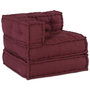 Voir la diapositive 3 : VIDAXL Pouf modulaire marron 70x70x54 tissu