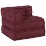 Voir la diapositive 3 : VIDAXL Pouf modulaire marron 70x70x54 tissu