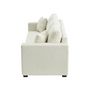 Voir la diapositive 4 : BEST MOBILIER Cyrus - canapé droit 3 places convertible en velours côtelé