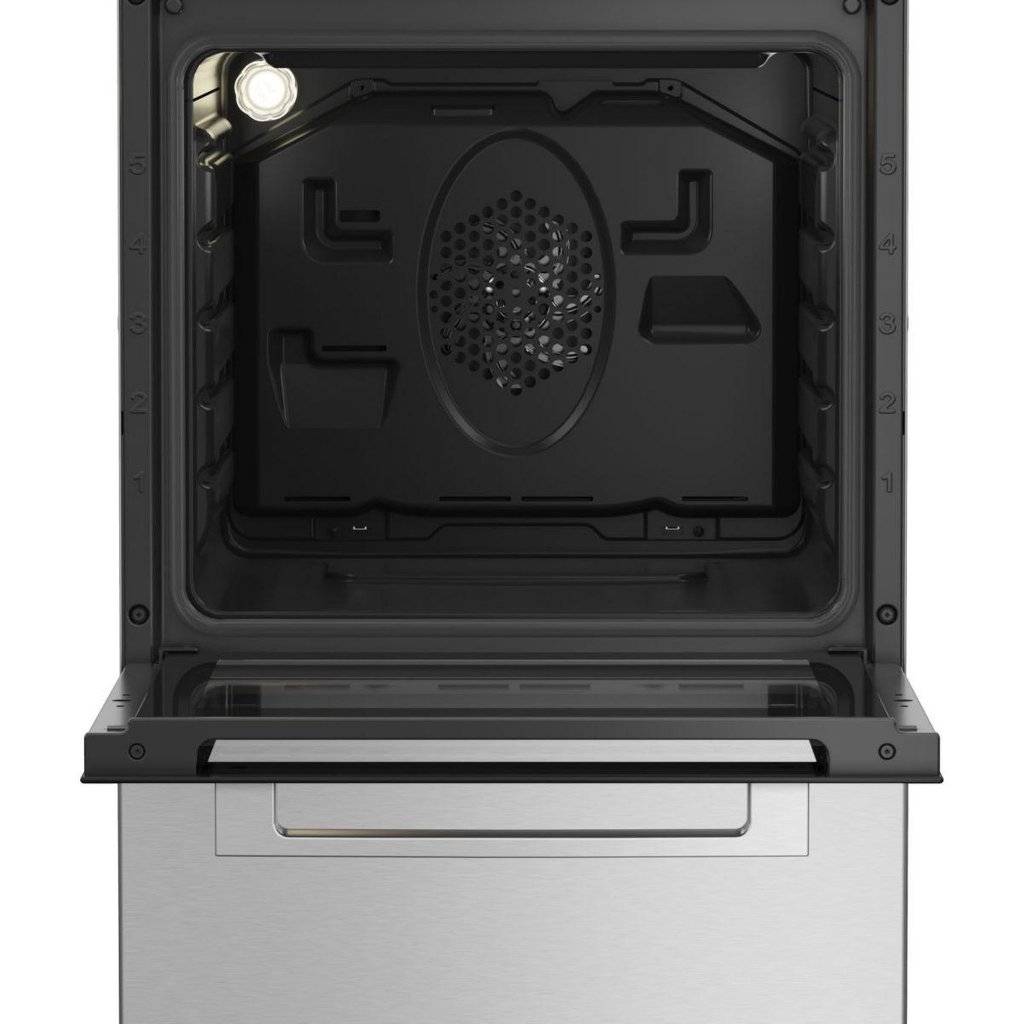 Voir la diapositive 3 : Beko Cuisinière vitrocéramique fse57300gx