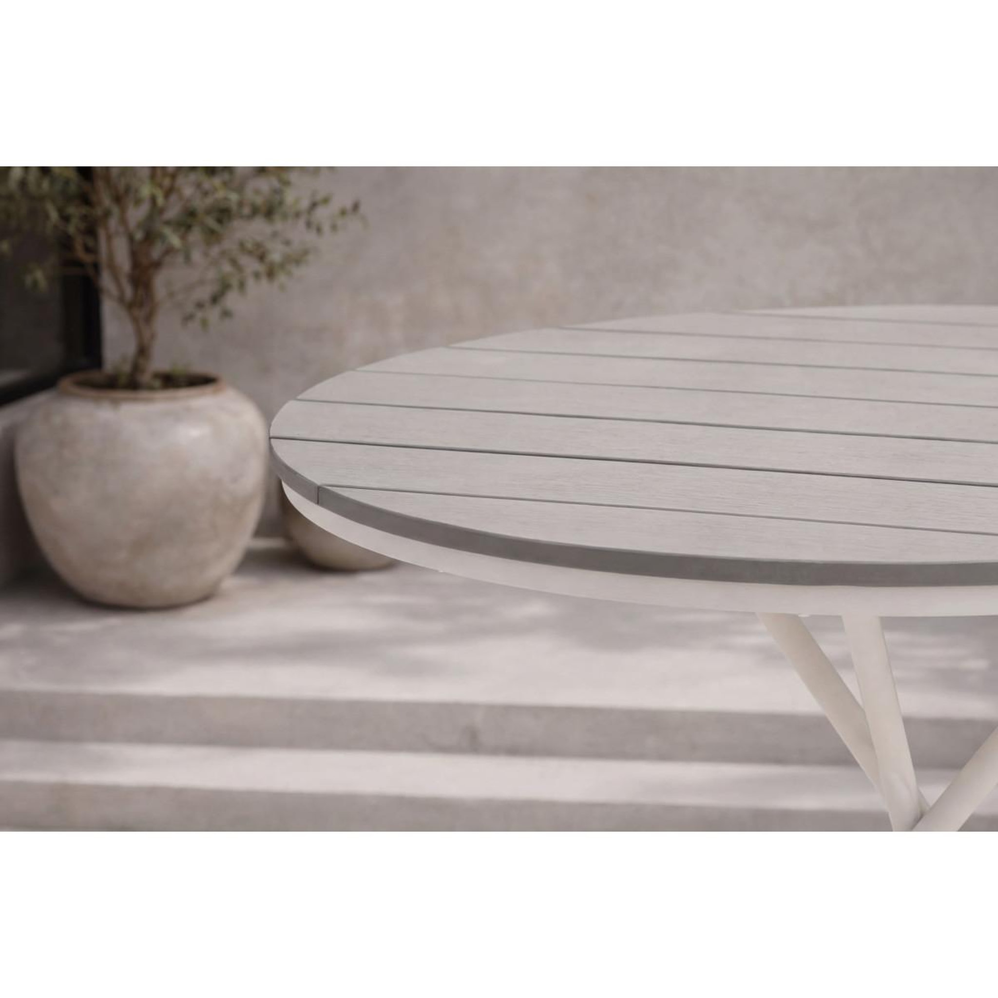 Voir la diapositive 6 : Paris Prix Table de Jardin Ronde  Parma  90cm Gris