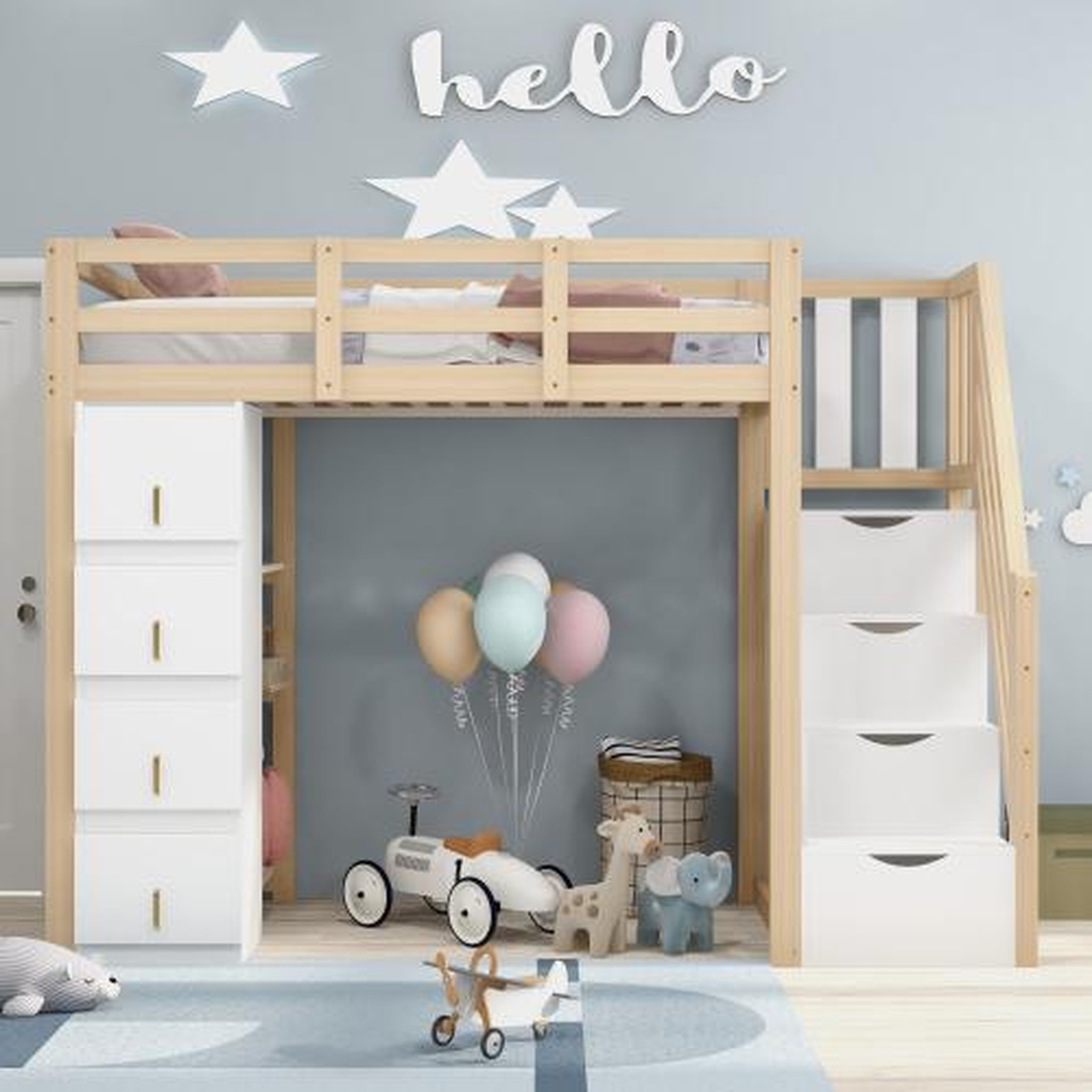 Voir la diapositive 2 : MERAX Lit mezzanine enfant