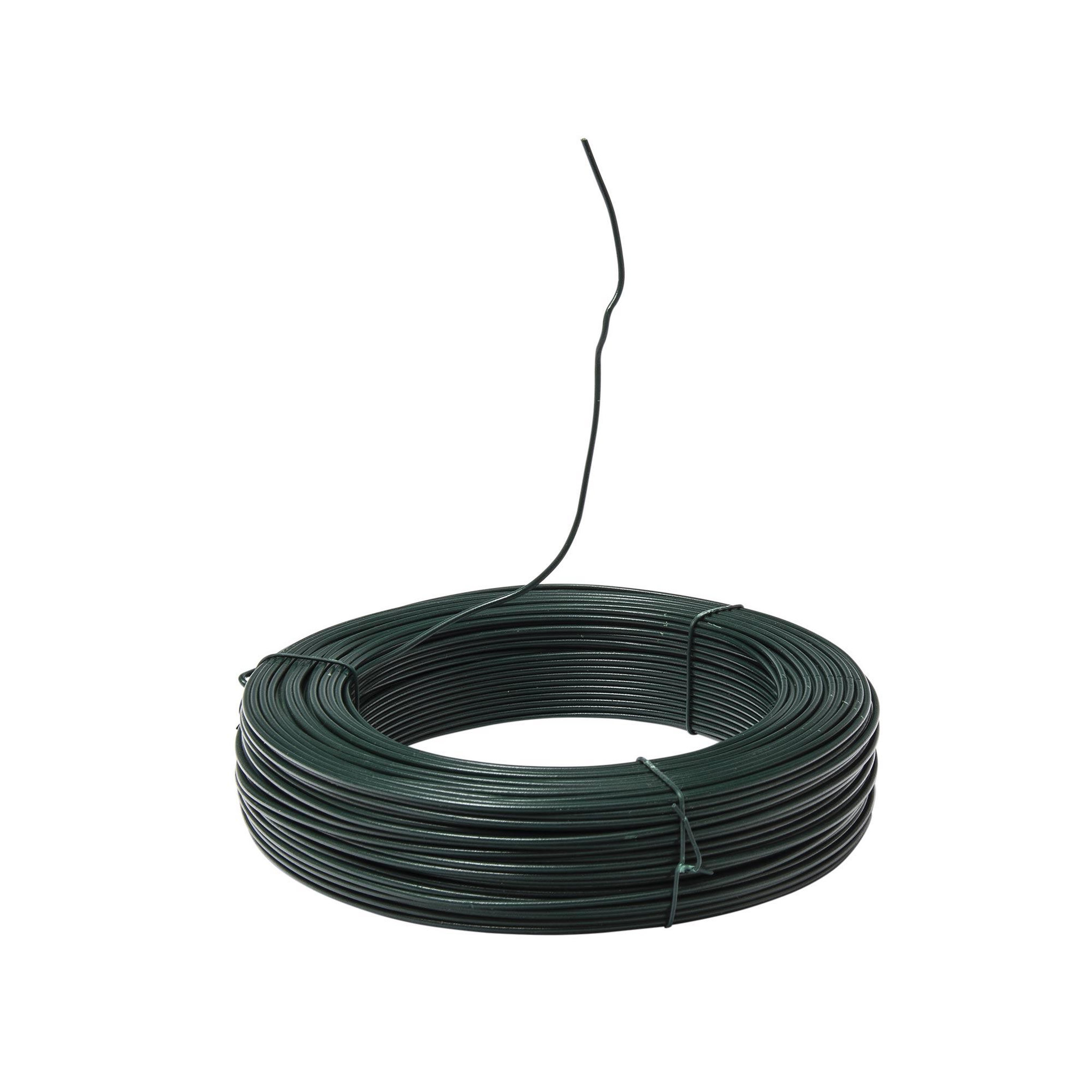 Voir la diapositive 2 : WERKAPRO Fil de fer plastifié vert  50m  werka pro ø 1,6 mm  ø 1,6 mm ø 1,6 mm