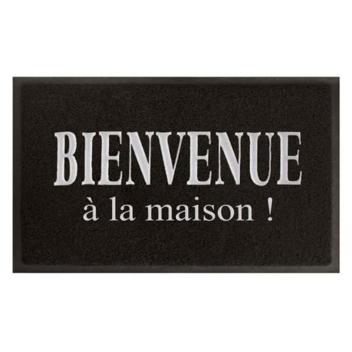 Paris Prix Tapis d'Entrée  Maison  45x75cm Noir & Gris