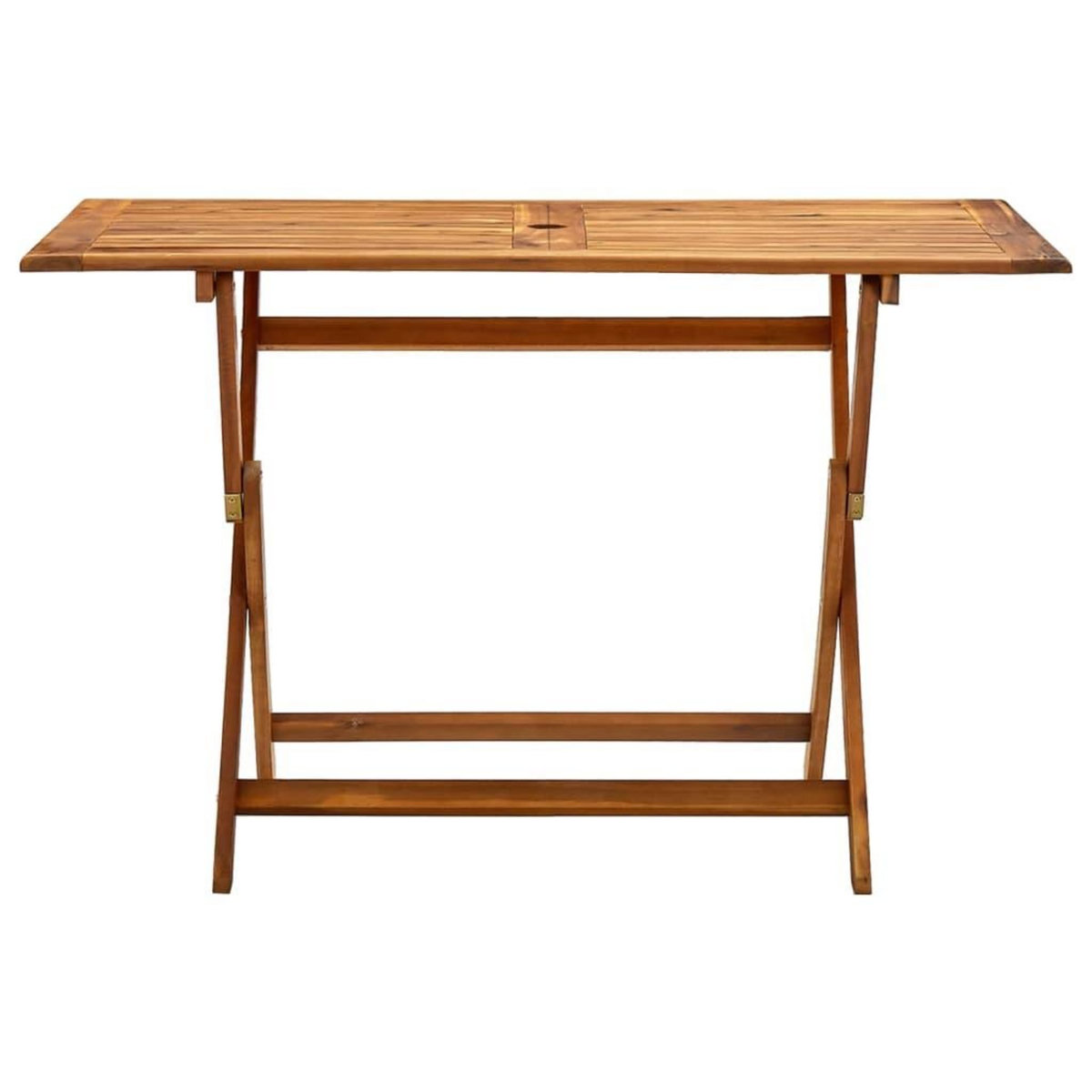 VIDAXL Table de jardin pliable 120x70x75 cm Bois d'acacia massif