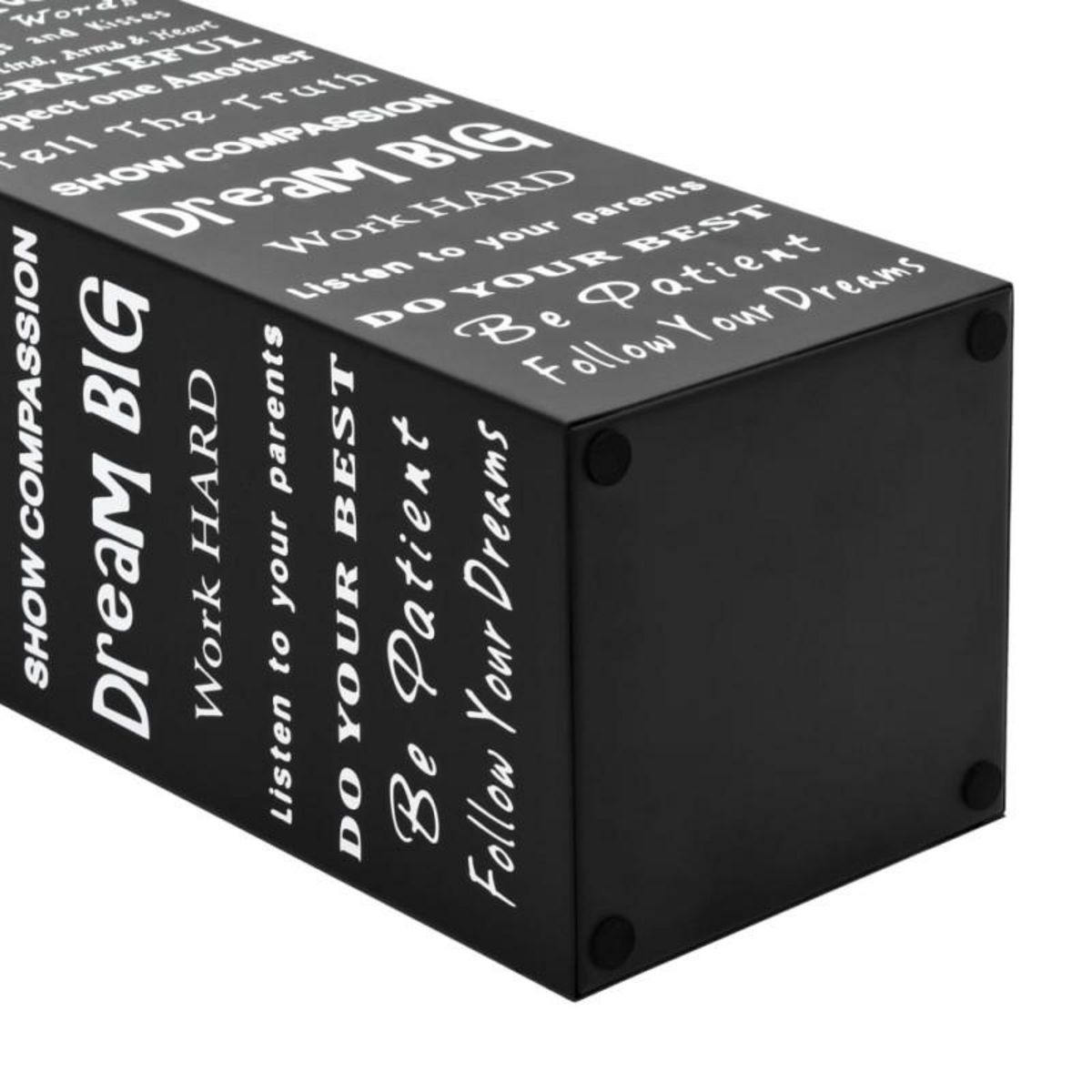 VIDAXL Porte parapluie Texte Acier Noir