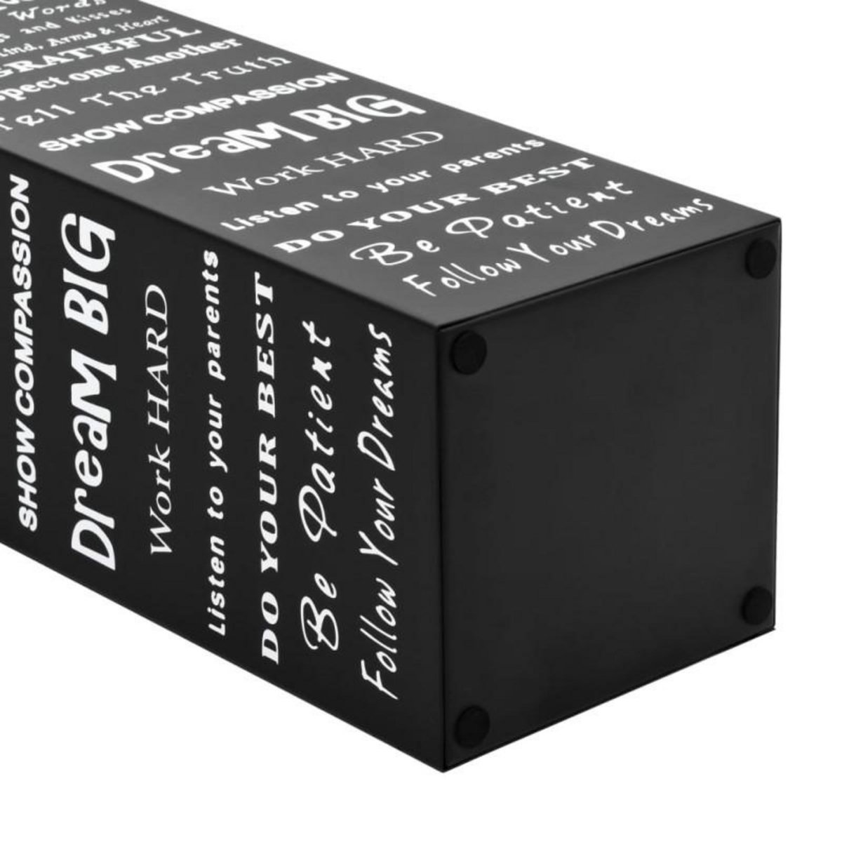 VIDAXL Porte parapluie Texte Acier Noir