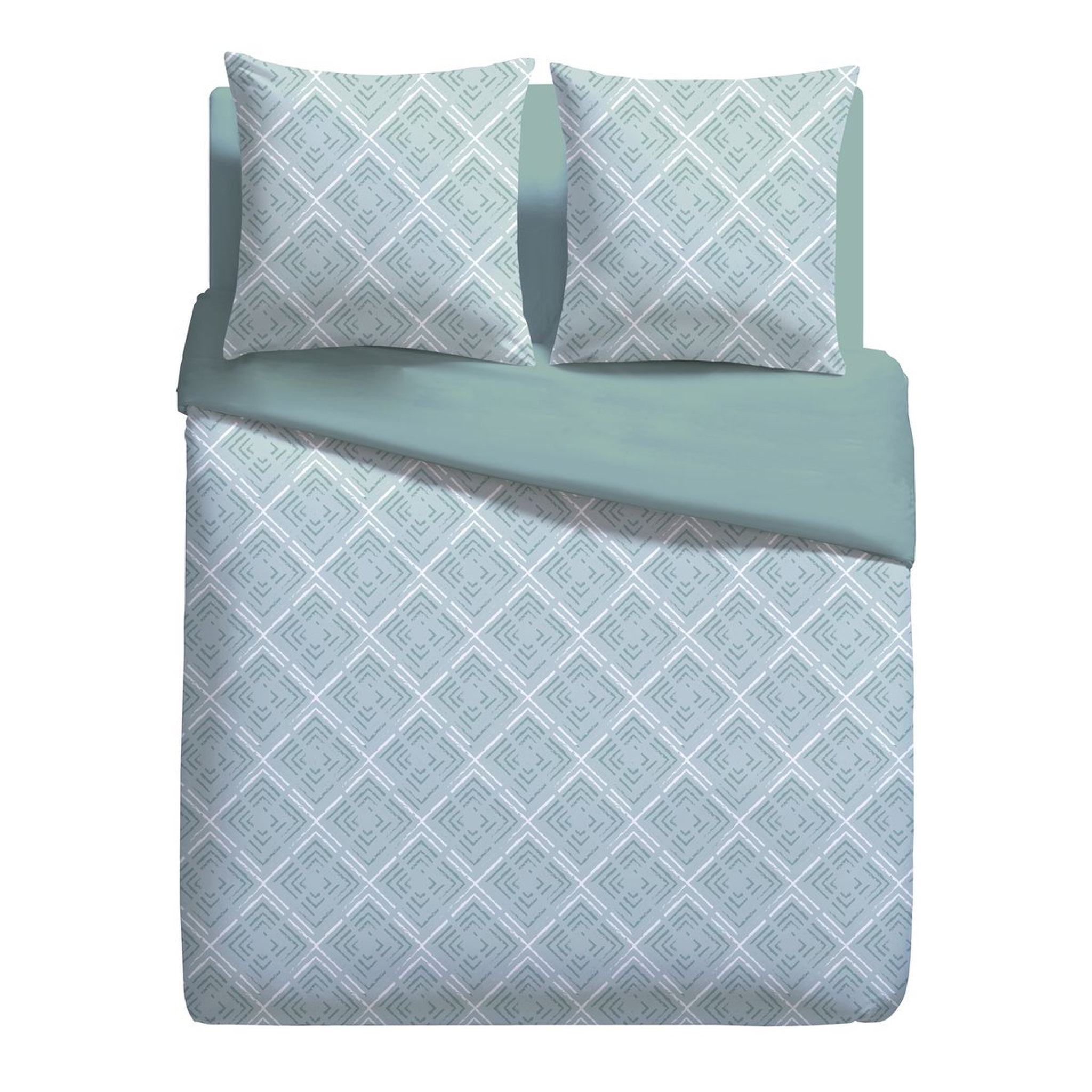 Voir la diapositive 2 : Parure housse de couette en microfibre MALORY 