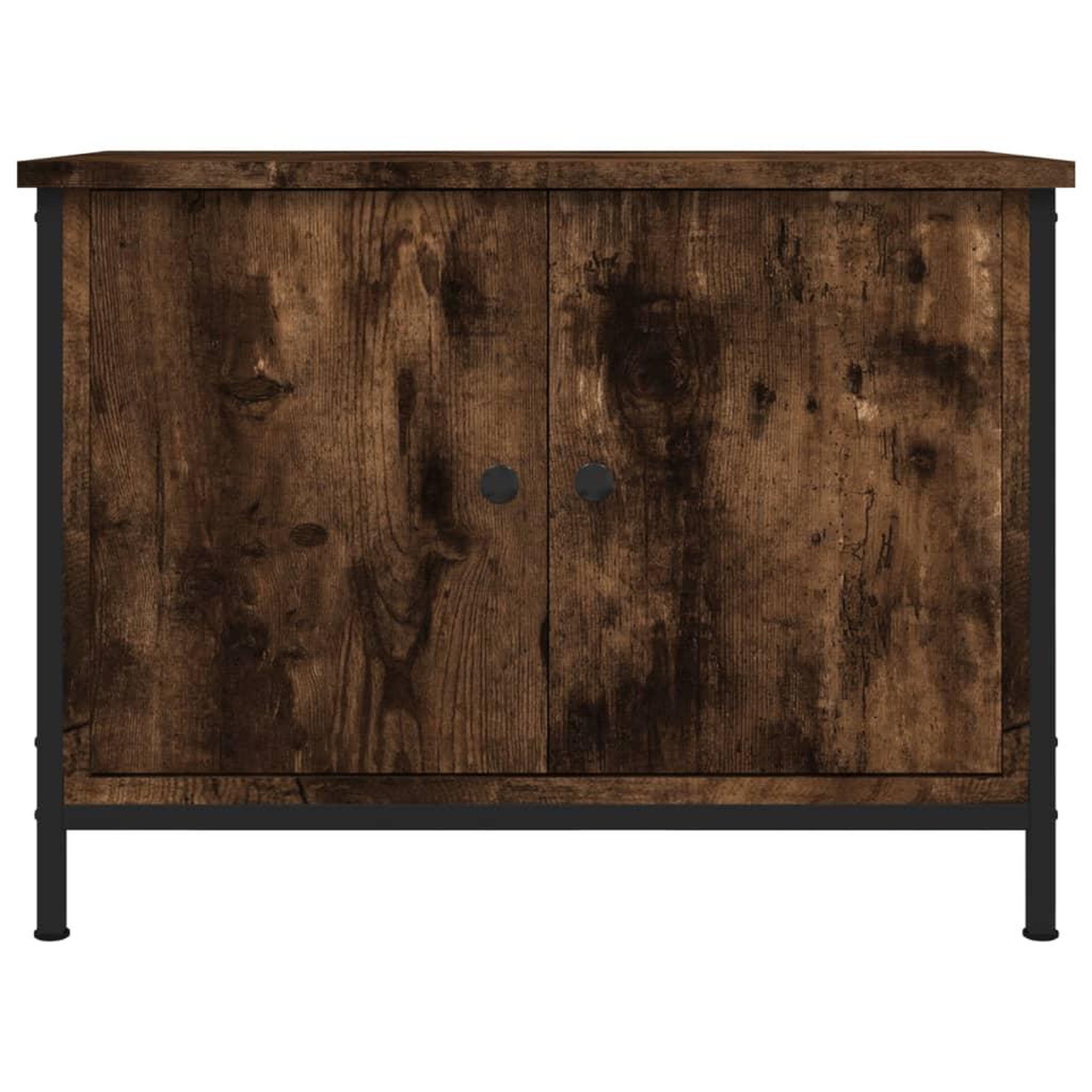 Voir la diapositive 5 : VIDAXL Meuble TV avec portes chene sonoma 60x35x45cm bois d'ingenierie