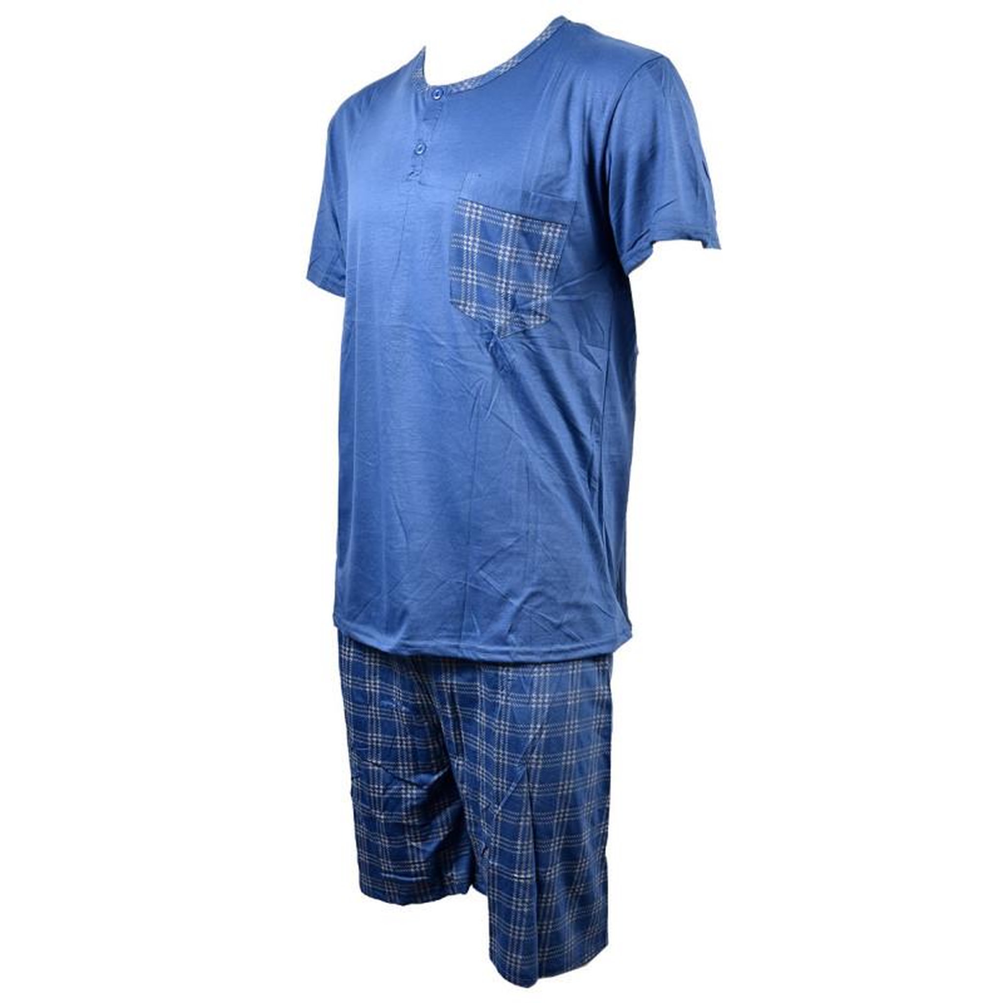 Voir la diapositive 2 : OZABI Pyjama Court Homme ECO HOMEWEAR
