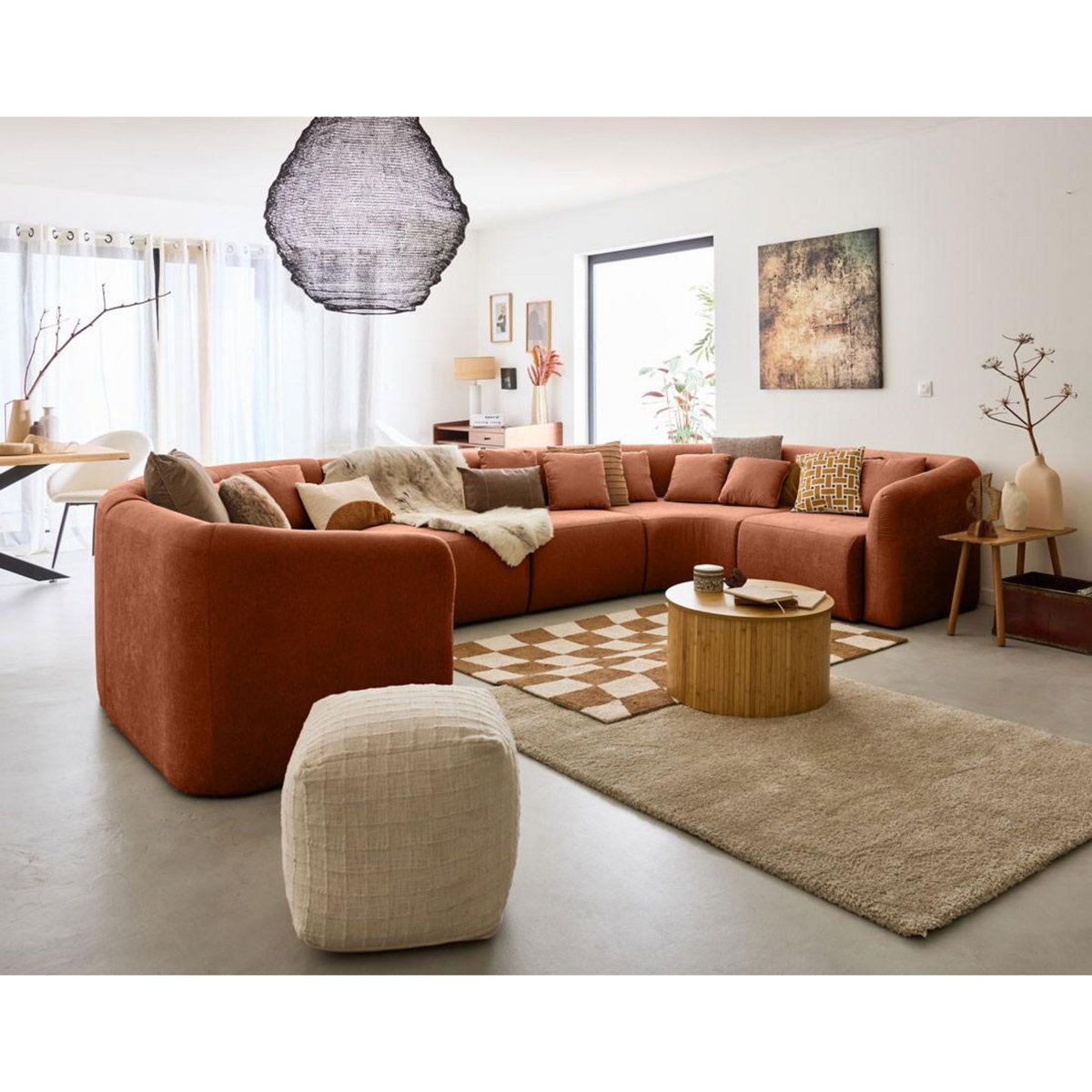 LISA DESIGN Ikare - module d'assise - en tissu