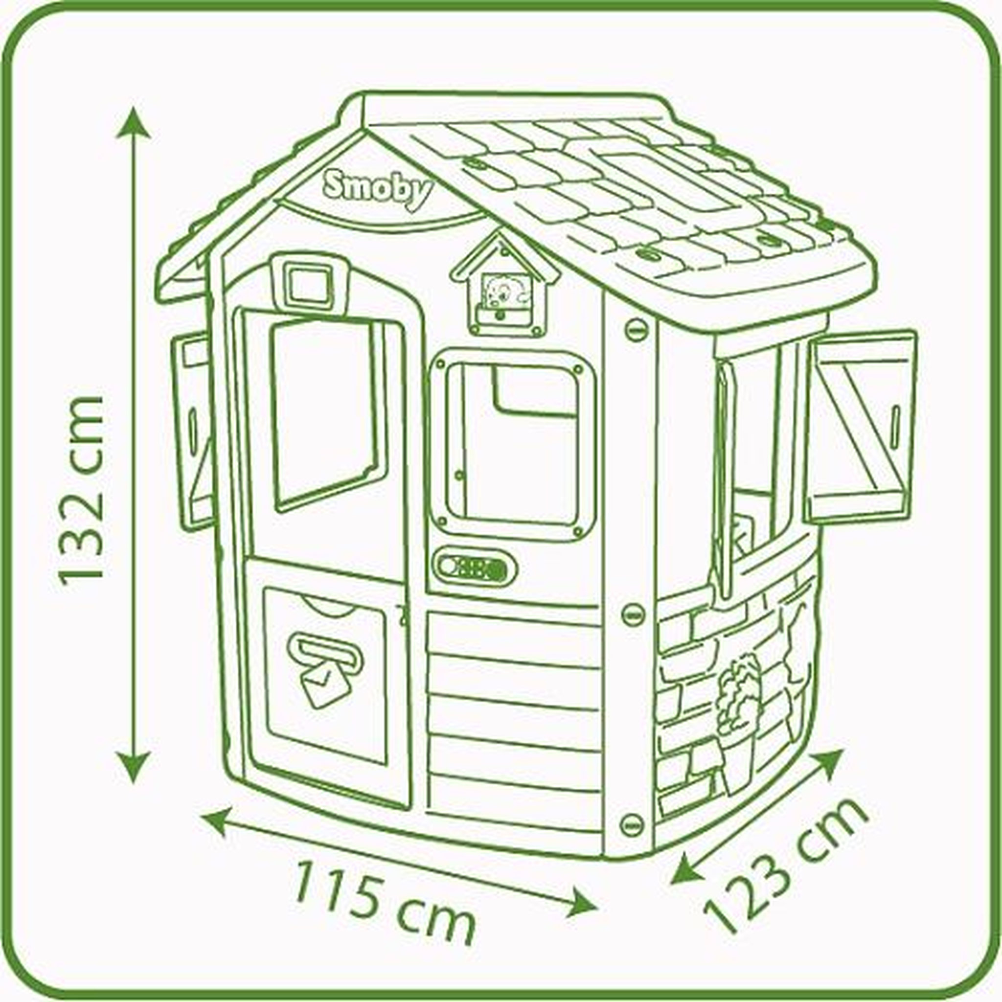 Voir la diapositive 5 : SMOBY Maison de jardin Neo Jura Lodge