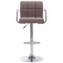 Voir la diapositive 3 : VIDAXL Chaises de bar lot de 2 taupe tissu
